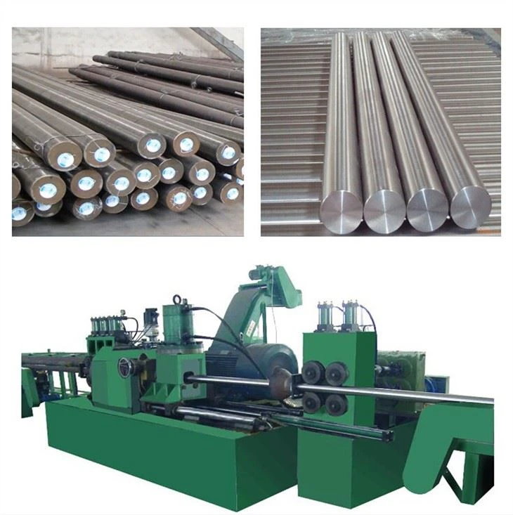 Low Cost Steel Bar Peeling Machine Centerless Lathe With Loading And Unloading Rack